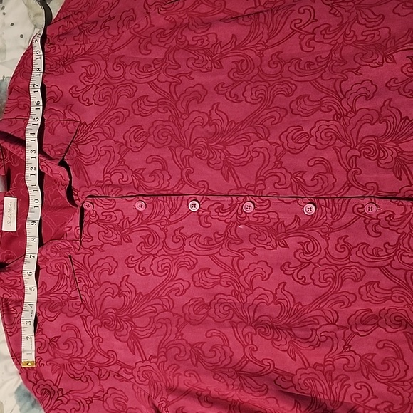 Studio Works Woman size 3X pink long sleeve button down blouse - Picture 5 of 9